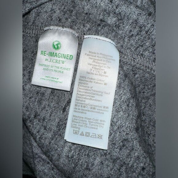 J.Crew Men’s Long Sleeve Grey‎ Heather Henley Size S - Picture 8 of 11